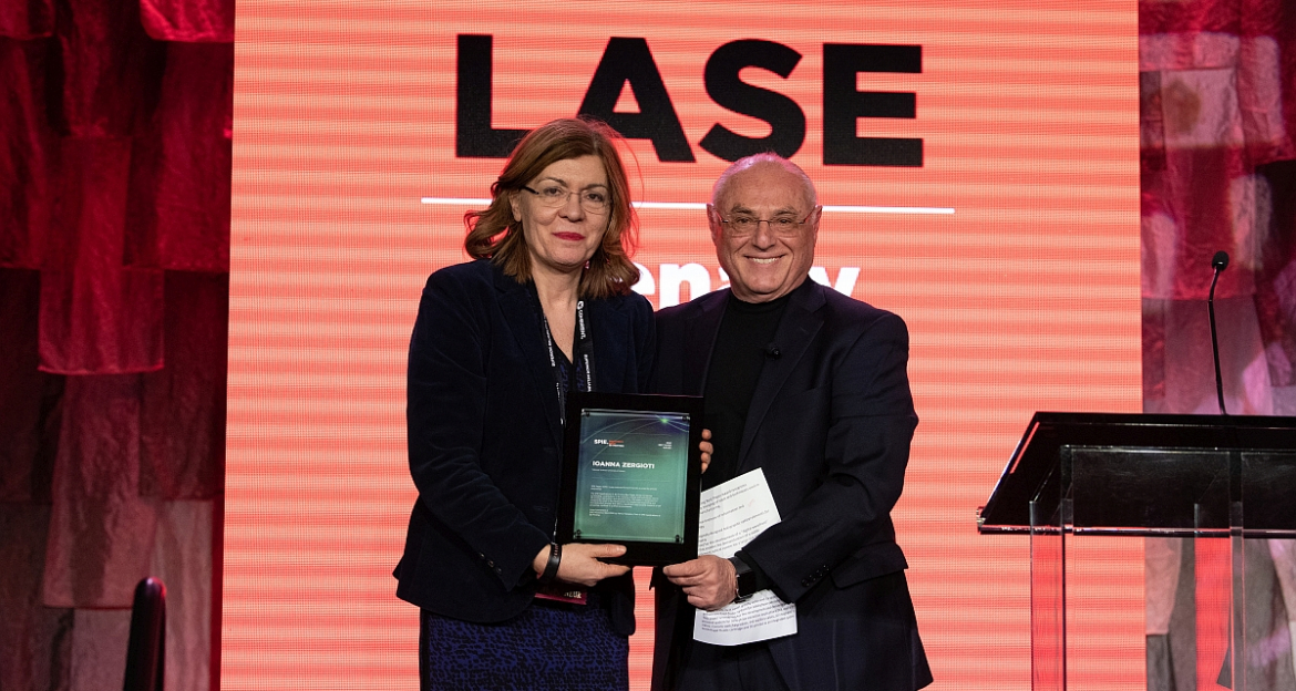 Prof. I. Zergioti received the SPIE 3D Printing Award