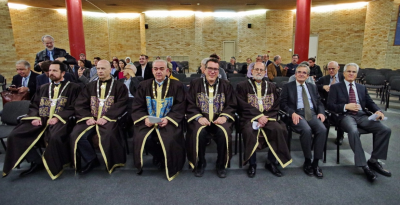 Τελετή αναγόρευσης του Άρη Ροζάκη ως Επίτιμου Διδάκτορα του ΕΜΠ